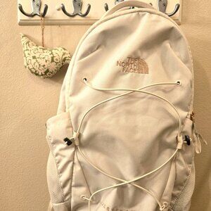 The North Face Women’s Jester Luxe Backpack | White & Pink | Laptop Sleeve